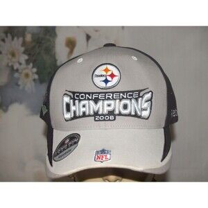 Pittsburgh Steelers 2008 AFC Conference Champions Locker Room Reebok Cap NWT